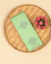 SC4040 - Litchi Silk With Zari Lines Along Body